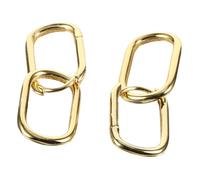 Holibanna Boucles Oreilles Créoles Sterling pour Femmes Design Géométrique Double Anneau Légères et Durables pour Usage Quotidien et Anniversaire