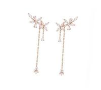 Holibanna Boucles Oreilles Pendantes Pour Femme Motif Floraux Pompons Bijoux Adaptées Pour Bal Banquet Ou Cadeau