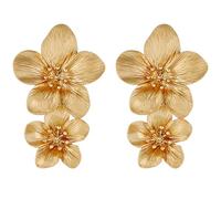 Holibanna Boucles Oreilles Petites Fleurs Légères pour Femmes Clous Oreilles Créatifs Dorés Bijoux Élégants pour Anniversaire et Saint-valentin