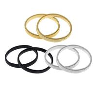 Holibanna Bracelet Élastique pour Homme 3 Paires Anneau Métallique Ajustable, Brassard Extensible pour Chemise et Poignet, Usage Quotidien