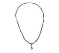 Holibanna Bracelet en Bois Naturel 108 Perles Artisanal Robuste pour Femme Homme Style Ethnique Quotidien Cérémonie