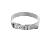 Holibanna Bracelet en Maille D'acier Inoxydable Argenté Réglable pour Homme