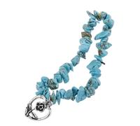 Holibanna Bracelet Turquoise Élégant pour Femmes Bracelet Délicat avec Pendentif Cœur Accessoire Rétro Au Style Champêtre Bijoux Femme Résistants et Sophistiqués