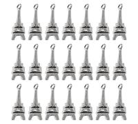 Holibanna Breloques Tour Eiffel et Vintage en Alliage Argenté Lot de 100 Résistantes au Ternissement pour Création de Colliers et Souvenirs Inoubliables de Colliers et Souvenirs