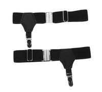 Holibanna Bretelles Chaussettes Homme Réglables Paire Jarretières à Clips Nylon Métal 66X25Cm Anti-Glissement Accessoire Chemise Soirée pour Hommes