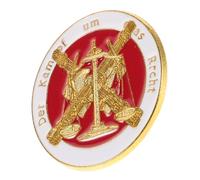 Holibanna Broche Balance et Métal pour Avocat Badge Revers Costume Élégant Accessoire Juridique Commémoratif pour Professionnels Du Droit