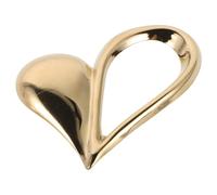 Holibanna Broche cœur pour femme : Broche dorée ajourée délicate - Bijou cadeau pour la Saint-Valentin, la fête des mères, un mariage ou un anniversaire - Accessoire pour robes de filles