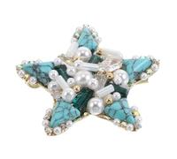 Holibanna Broche Étoile de Mer Turquoise Rétro avec Ornement Élégant pour Vêtements Femme Accessoires Polyvalents pour Robes Chapeaux et Sacs