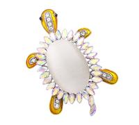 Holibanna Broche Forme De Tortue Pierre Semi-précieuse Accessoire Pour Vêtements Collier Et Breloque Décorative
