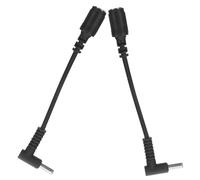 Holibanna Câble Adaptateur Alimentation Femelle à Mâle Courbé avec Broche Ligne De Conversion Compatible pour Ultrabook Noir
