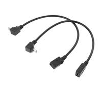Holibanna Câble Micro USB Coudé à 90 Degrés Lot de 2pcs Noir en Cuivre sans Oxygène pour Charge Rapide et Durabilité pour Rechargement et Transfert de Données