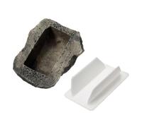 Holibanna Cache-clé Pierre Résine Discrète avec Compartiment Secret Boîte de Rangement Sécurisée pour Clés de Rechange Décoration de Bureau et Jardin de Cacher Spare Keys Invisible