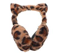 Holibanna Cache-oreilles Imprimé Léopard Cache-oreilles Enfant Hiver Casque Antibruit Extérieur Chaud Peluche