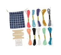 Holibanna Cartes de Tissage Papier avec Navette et Fils Broderie Kit de Tissage DIY pour Métiers à Tisser Corde Macramé et Bracelets Accessoires Pratiques pour Bandes Uniformes et Usage