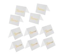 Holibanna Carton Réservé pour Table Lot de 10 Panneaux Dorure à Chaud Recto-Verso pour Réceptions et Événements de Mariage