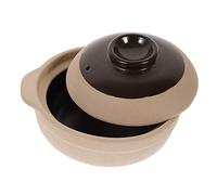 Holibanna Casserole Argile Traditionnelle Résistante à Haute Température pour Cuisson Maison Pot de Cuisson Terre Cuite Antiadhésif pour Mijotés et Plats Braisés