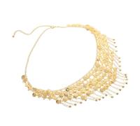 Holibanna Ceinture Chaîne Pendentif Ceinture De Danse Ventre Pour Femme Bijoux De à Pompons Multicouches