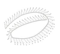 Holibanna Chaîne de Strass Gland DIY Argenté de Large pour Couture Accessoires Mode et Décoration