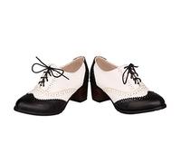 Holibanna Chaussures Femme Derby Élégantes Et Confortables en Cuir pour Toutes Occasions Taille 23.50X8.20X6.00Cm