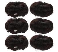 Holibanna Chignon perruque bébé 6 pièces : extensions de cheveux pour filles, chignon décoiffé, synthétique pour tout-petits, pour fêtes, ballets, chignons décontractés