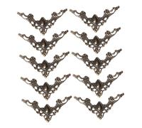 Holibanna Coins de Lecture Rétro en Fer, Lot de 20 Pièces, Protecteurs d'angle Robustes et Décoratifs pour Carnets et Albums, Style Vintage Élégant pour Décoration et Protection