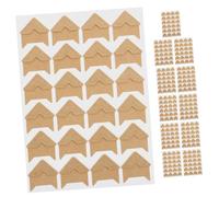 Holibanna Coins Photo Autocollants en Kraft Lot de 24 Pièces Autocollants pour Scrapbooking Protection D’Angle Photos pour Albums DIY Compatible Mariage Adhésifs Faciles à Appliquer