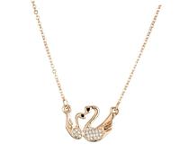 Holibanna Collier Cygne Pour Femme Pendentif Forme De Cygne Décoration De Cou Simple