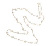 Holibanna Collier de perles synthétiques femmes long multi-wrap élégant collier ras du cou imitation pour femme adaptable et sophistiqué