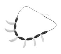 Holibanna Collier Dent Préhistorique Ajustable Résine pour Femmes et Hommes Bijoux Tribal Style Jungle Accessoire Cosplay Halloween