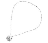 Holibanna Collier Disco Boule à Facettes Colorée Alliage Résistant Pendentif Lumineux pour Soirées Club et Fêtes Décoratif Brillant pour Femme