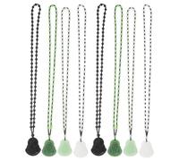 Holibanna Collier Ethnique à Perles Pendentif Bouddha Lot de 8 Pièces Multicolores Long Collier Décoratif Unisexe Adapté aux Pulls Style Vintage et Confort Léger