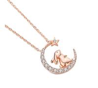 Holibanna Collier Mignon En Argent Sterling Avec Pendentif Lapin Et Étoiles Pour Filles Chaîne De Clavicule Élégante Et Confortable Cadeau Idéal Pour Toutes Occasions