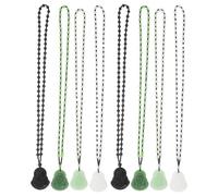 Holibanna Collier Pendentif Bouddha Ethnique Long en Perles Rondes Multicolore - Style Vintage pour Homme et Femme, Chaîne de Pull Décorative, Fête et Usage Quotidien