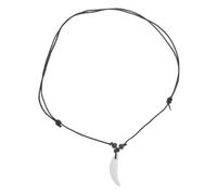 Holibanna Collier Pendentif Loup Acrylique Blanc pour Hommes et Femmes Design Distinctif Accessoire Polyvalent pour Quotidien Soirées et Activités Extérieures