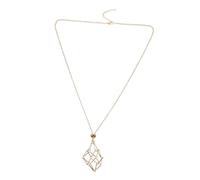Holibanna Collier Porte-pierre Naturel Métal Robuste avec Perles Support Pendentif pour Création de Bijoux DIY