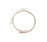 Holibanna Collier Ras du Cou Femme en Métal Poli à Ouverture à Charnière à Ressort, Collier Manchette Géométrique de Cercle, Bijou Fantaisie pour Cérémonie et Soirée