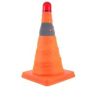 Holibanna Cône de Sécurité Pliable avec LED Réfléchissante Cône de Multifonction pour Contrôle Circulation Chantier et Stationnement Base Stable et Transport Facile