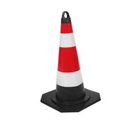 Holibanna Cône de Signalisation Plastique avec Réfléchissantes pour Sécurité Routière et Chantier Extérieur