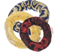 Holibanna Coussin pour Bol Chantant Bouddhiste en Coton Broderie Style Chinois et Motif Nuage Amulette, Lot de 3 pour Méditation et Présence Couleur Aléatoire