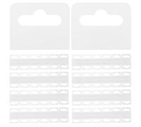 Holibanna Crochets Auto-Adhésifs Transparents PVC 100 Pièces 45 X 35 MM pour Affichage Mural Cintres à Languettes Adhésives pour Organisation et Présentation en Magasin