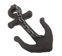 Holibanna Crochets Muraux Décoratifs en Résine Forme Ancre Grosse Taille pour Serviettes et Vêtements Style Ferme Vintage Ambiance Côtière