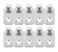 Holibanna Crochets Muraux pour Accrocher Cadres Photo et Tableaux Muraux en Acier Inoxydable Argenté Lot de 10 Compacts et Simples D'utilisation