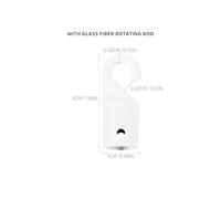 Holibanna Crochets pour Baguette de Store Vertical 4 Pcs Accessoires de Remplacement en Métal Blanc Embout de Crochet pour Stores Mini Compatible Tringle de Rideau Usage Intérieur