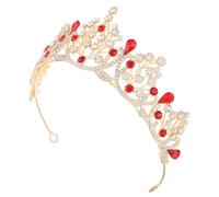 Holibanna Crystal Crown Birthday Queen Princess Tiara Bridal Weddal Prom Party Accessoires De Cheveux Unique Design Rhinaistone Bandon Pour Les Femmes Légères Et Confortables Pour Diverses