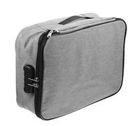 Holibanna De Rangement De Documents Multi-Couche Étanche Et Résistant Au Feu Organisateur De Fichiers Portable avec Système De Verrouillage pour Passeports Et Cartes