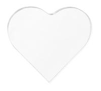 Holibanna Décoration Acrylique Cœur Transparent Haute Transparence et Design Délicat, pour Plaques Personnalisées ou Cadres Photo