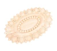 Holibanna Décoration de Porte sculptée européenne Autocollant de Porte Petit décalcomanies Autocollants Porte Bois sculpté Applique Appliques en Bois sculpté Bois d'hévéa