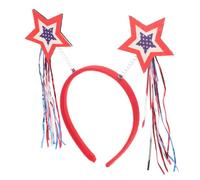 Holibanna Diadème Patriote Avec Étoiles Et Franges Pour Jour De Indépendance Fête Du Memorial Day Accessoire De Cheveux Cosplay Festif Et Élégant
