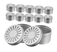 Holibanna Diffuseur d'Huiles Essentielles en Aluminium 120Ml Lot de 12 avec Couvercle Pratique pour Maison et Voyage Diffuseur d'Arômes Rechargeable
