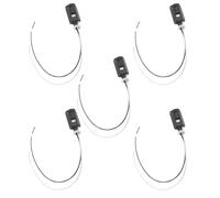 Holibanna Douille à Vis E12 en Bakélite et Cuivre, Design Industriel Élégant, 5 Pièces, Support de Lampe Résistant Tête de Vis Anti-fissure pour Lustre et Chandelier